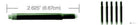 Lamy Fountain Ink Cartridges in Green by Monteverde - Pack of 5 Fountain Pen Cartridges
