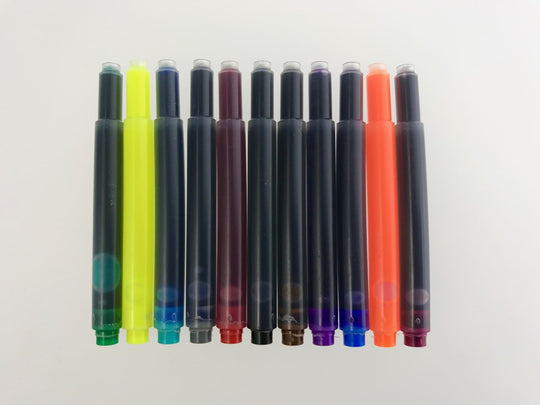 Lamy Fountain Ink Cartridges in Rainbow Assorted Colors - Pack of 11