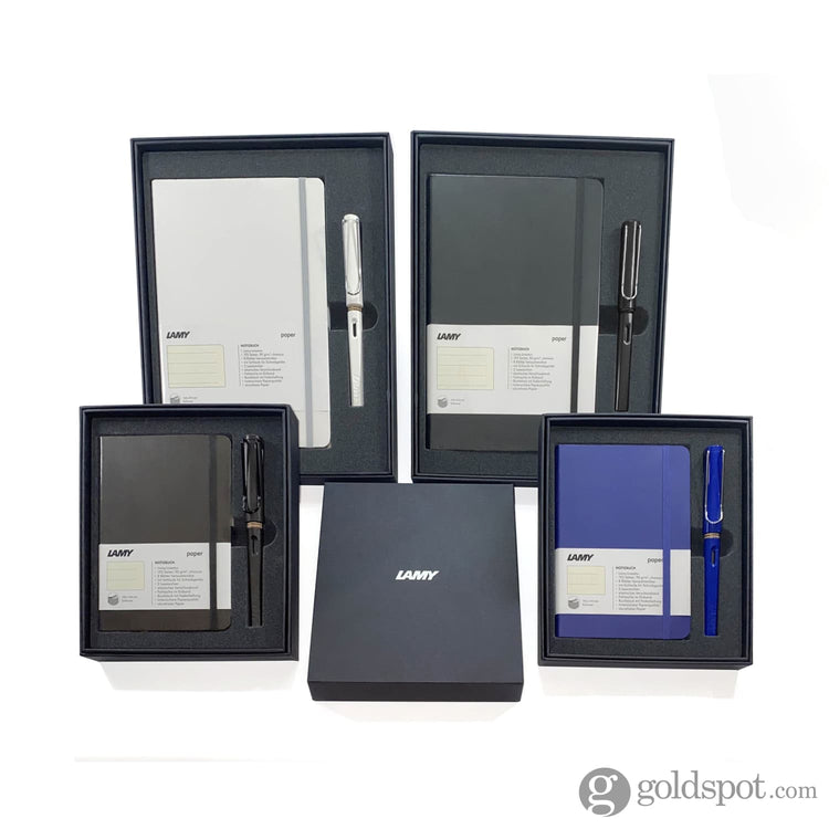 Lamy Hardcover A5 Notebook in Turmaline with AL-Star Fountain Pen - Fine Point Notebook