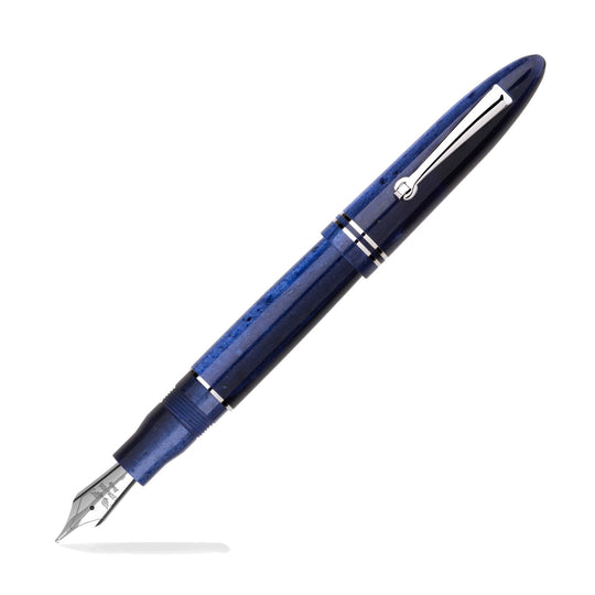 Leonardo Furore Fountain Pen in Blue Galaxy with Rhodium Trim