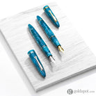 Leonardo Furore Fountain Pen in Emerald Blue with Rhodium Trim Fountain Pen