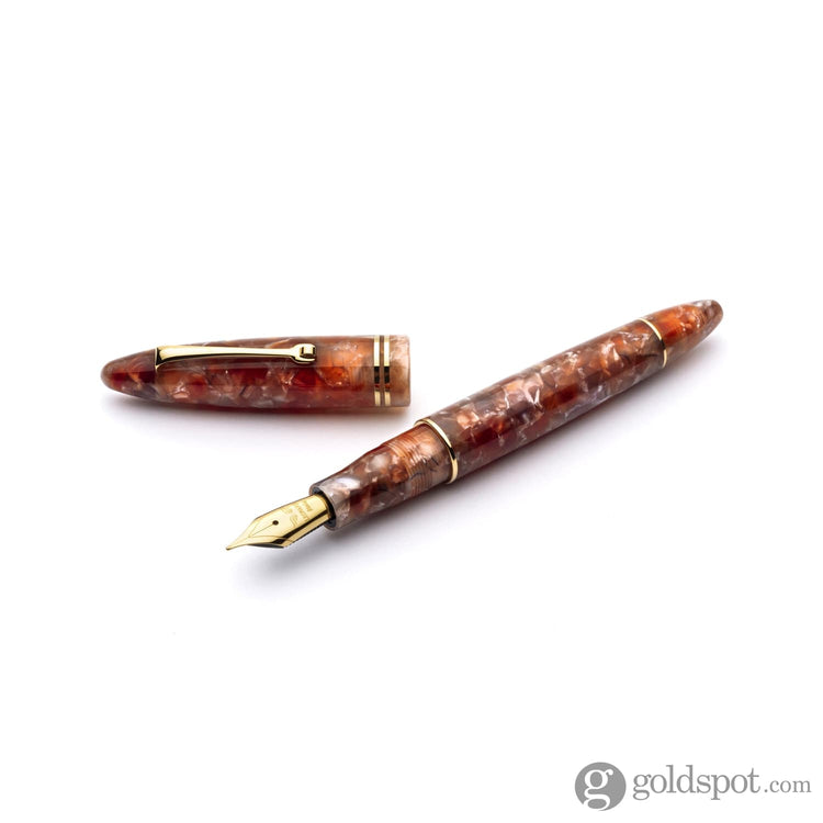 Leonardo Furore Fountain Pen in Ginger Medium / Gold Fountain Pen