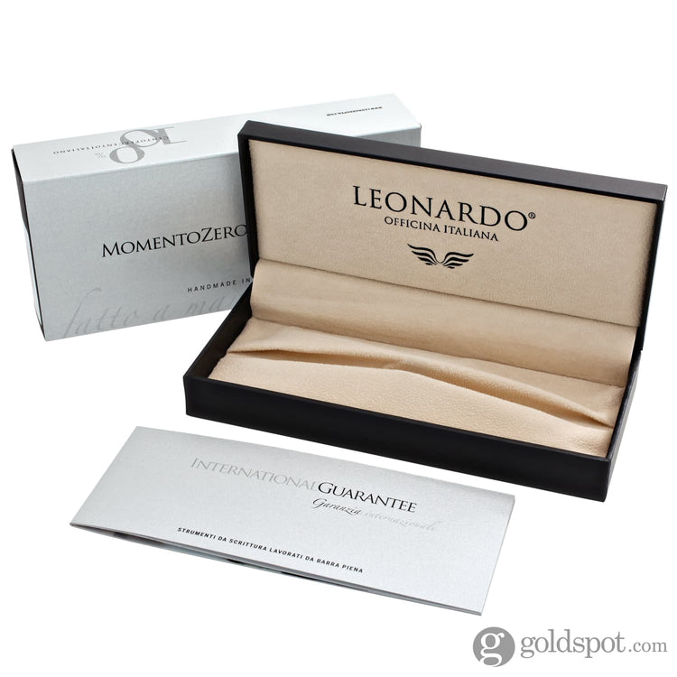 Leonardo Momento Zero Ballpoint Pen in Blue Sorrento Gold Trim Ballpoint Pens