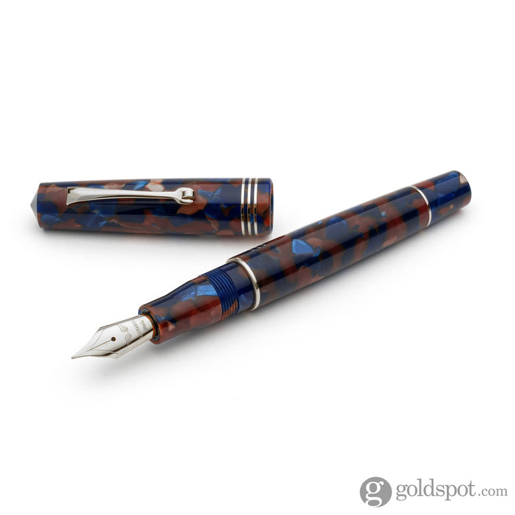 Leonardo Momento Zero Fountain Pen in Pietra Marina 2021 Medium / Silver Fountain Pen