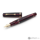 Leonardo Momento Zero Fountain Pen in Prugna Plum with Gold Trim Fine / Gold Fountain Pen