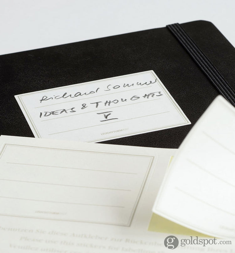 Leuchtturm 1917 Ruled Hardcover Lined Notebook in Black - A5 Notebook