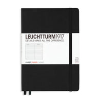 Leuchtturm 1917 Ruled Hardcover Lined Notebook in Black - A5