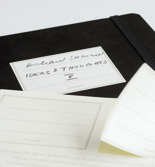 Leuchtturm 1917 Ruled Softcover Lined Notebook in Black - A5