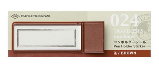 Midori TRAVELER'S Notebook Penholder Seal in Brown