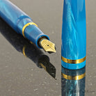 Montegrappa Venetia Fountain Pen in Turquoise Celluloid with 18kt gold nib - Limited Edition Fountain Pen
