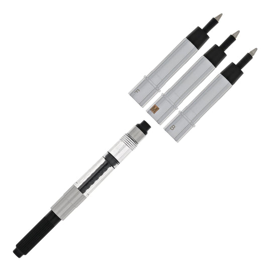 Monteverde Engage Replacement Ink Ball Kit (Chrome Tip + Converter) Rollerball Refill
