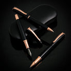 Monteverde Impressa Fountain Pen in Black with Rose Gold Trim Fountain Pen