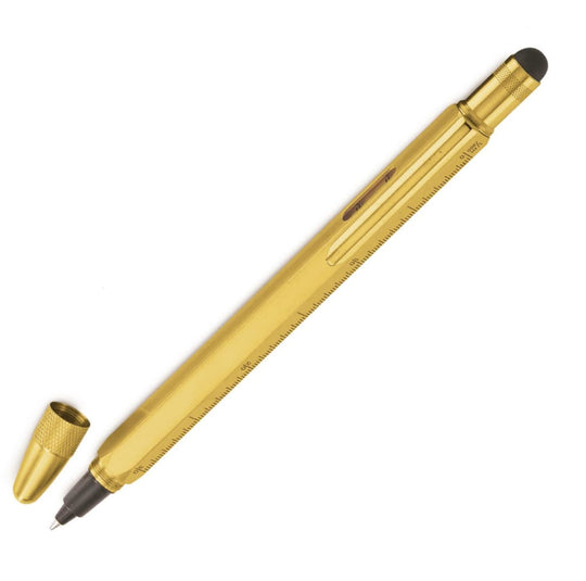 Monteverde One Touch Stylus Tool Ink Ball Pen in Brass