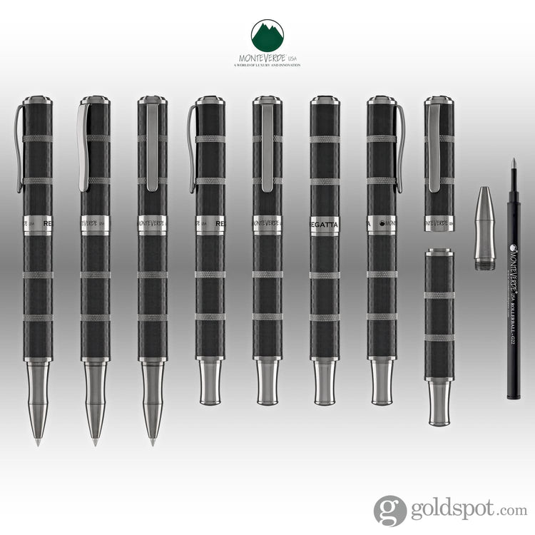 Monteverde Regatta Sport Rollerball Pen in Full Carbon Fiber Rollerball Pen