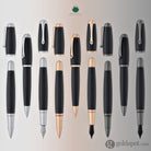 Monteverde Super Mega Ballpoint Pen in Carbon Fiber with Rosegold Trim Ballpoint Pen