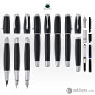 Monteverde Super Mega Fountain Pen in Carbon Fiber with Chrome Trim Fountain Pen