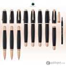 Monteverde Super Mega Rollerball Pen in Carbon Fiber with Rosegold Trim Rollerball Pen