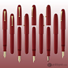 Namiki Emperor Fountain Pen in Vermilion Urushi Red - 18K Gold Fountain Pen