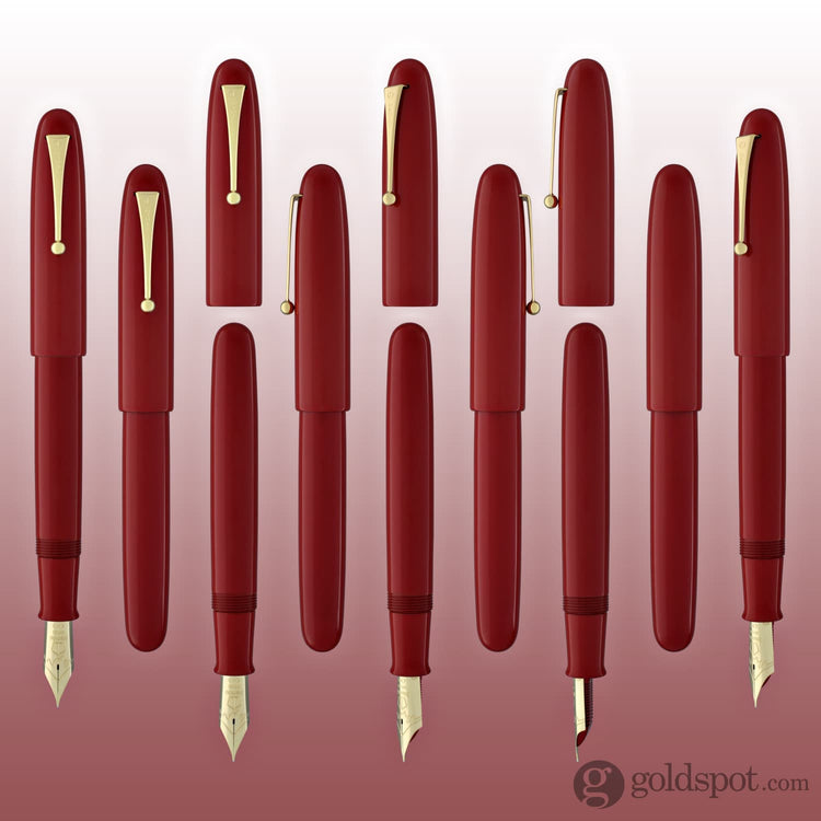 Namiki Emperor Fountain Pen in Vermilion Urushi Red - 18K Gold Fountain Pen