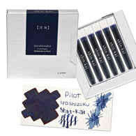 Pilot Iroshizuku Ink Cartridges in Shin-kai (Deep Sea) - Pack of 6