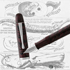 Noodlers Neponset Fountain Pen in Rebellion Red - Music Nib Fountain Pen