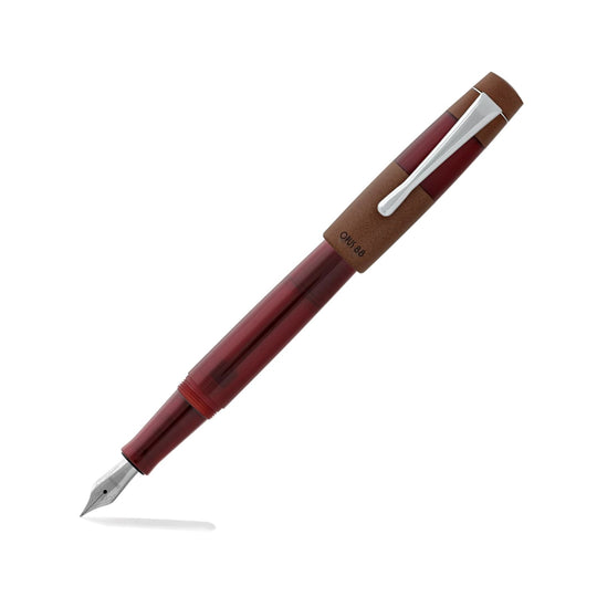 Opus 88 Koloro Fountain Pen in Red Ebonite