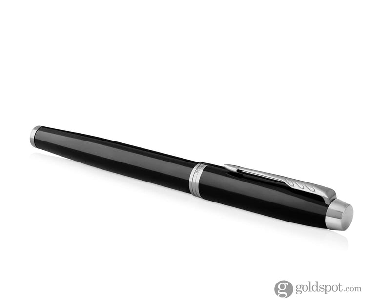 Parker IM Fountain Pen in Black with Chrome Trim - Fine Point Fountain Pen
