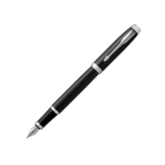 Parker IM Fountain Pen in Black with Chrome Trim - Fine Point