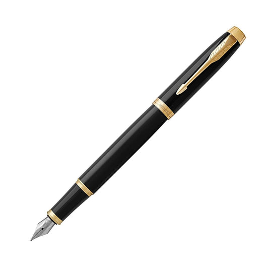 Parker IM Fountain Pen in Black with Gold Trim