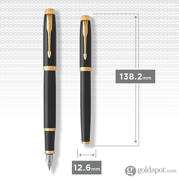 Parker IM Fountain Pen in Black with Gold Trim Fountain Pen