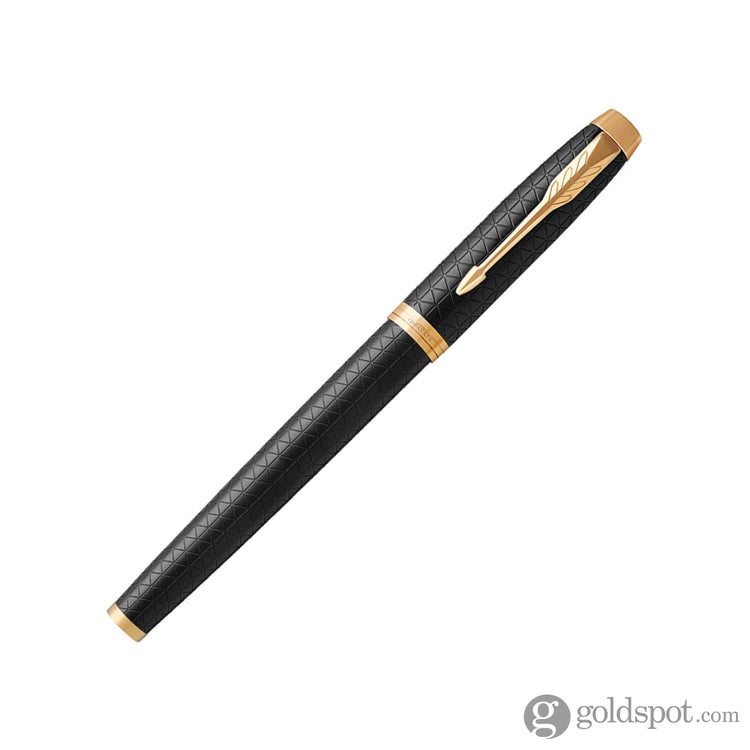 Parker IM Premium Fountain Pen in Black with Gold Trim - Fine Point Fountain Pen
