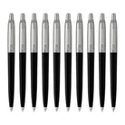 Parker Jotter Ballpoint Pen in Black Barrel - Pack of 10 Ballpoint Pen