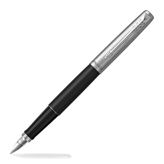 Parker Jotter Fountain Pen in Bond Street Black with Chrome Trim - Medium Point