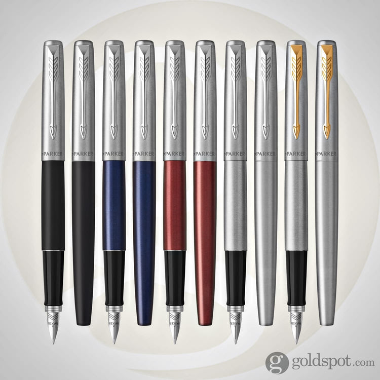 Parker Jotter Fountain Pen in Royal Blue with Chrome Trim - Medium Point Fountain Pen