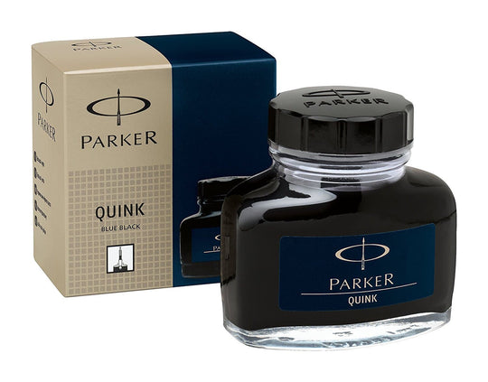 Parker Quink Bottled Ink in Permanent Blue-Black - 2oz