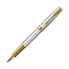 Parker Sonnet Deluxe Fountain Pen in Silver Mistral Fountain Pen