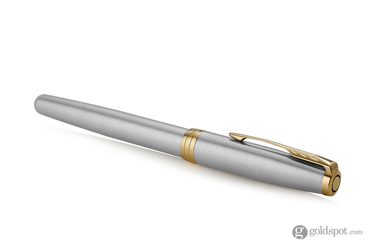 Parker Sonnet Fountain Pen in Stainless Steel With Gold Trim - Medium Point Misc