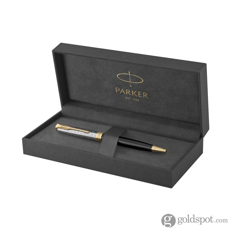 Parker Sonnet Premium Ballpoint Pen in Metal & Black Ballpoint Pen