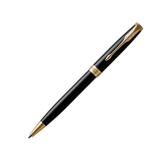 Parker Sonnet Retractable Ballpoint Pen in Lacquered Black with Gold Trim