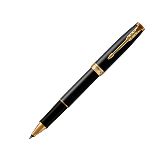 Parker Sonnet Rollerball Pen in Lacquered Black with Gold Trim
