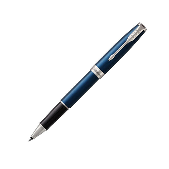 Parker Sonnet Rollerball Pen in Lacquered Blue with Chrome Trim