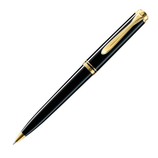 Pelikan Souveran K600 Ballpoint Pen in Black with Gold Trim