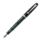 Pilot Custom 74 Fountain Pen in Forest Green with Silver Trim - 14kt Gold Nib Fountain Pen