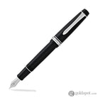 Pilot Custom 912 Fountain Pen in Black/Rhodium - 14K Gold Soft Fine Medium Fountain Pen