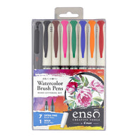 Pilot Enso Brush Pen Watercolor Hand Lettering Kit - Set of 8