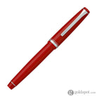 Pilot Falcon Fountain Pen in Red & Rhodium - Soft Flexible Fountain Pen
