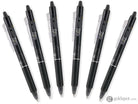 Pilot FriXion Clicker Retractable Erasable Gel Pens in Black - Fine Point 6 Pack Gel Pen