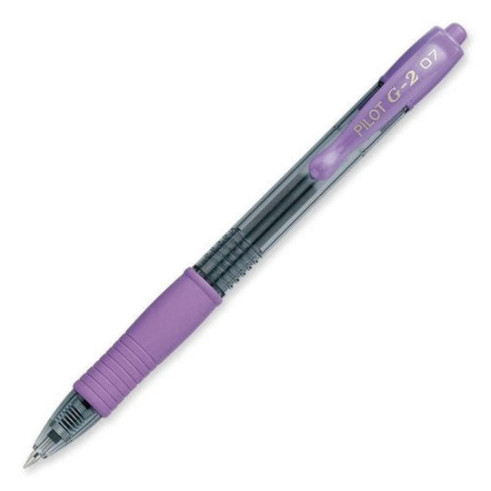 Pilot G2 Retractable Premium Gel Ink Pen in Purple - Fine Point