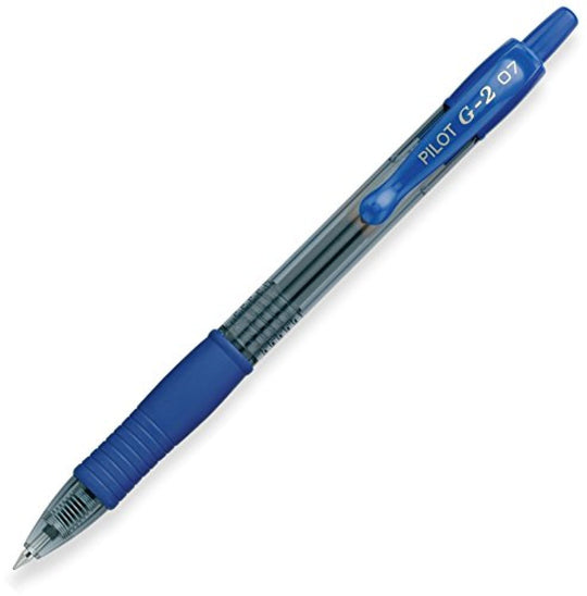 Pilot G2 Retractable Premium Gel Ink Roller Ball Pen in Blue