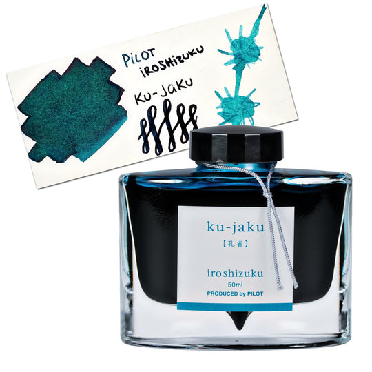 Pilot Iroshizuku Bottled Ink in Ku-Jaku Ink (Peacock) - 50 mL